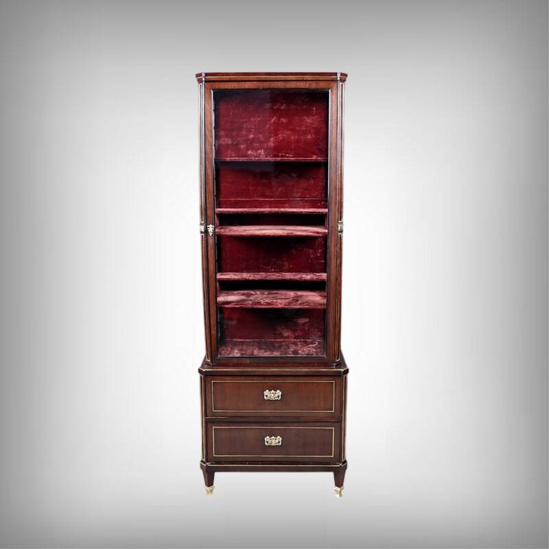 Small Display Cabinet in Mahogany, Louis XVI style – Late 19th Century
