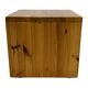 Table d'appoint vintage en bois de pin, petite table des années 1970