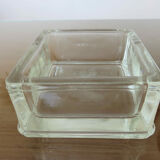 Glass paving ashtray signed lumax 40s 50