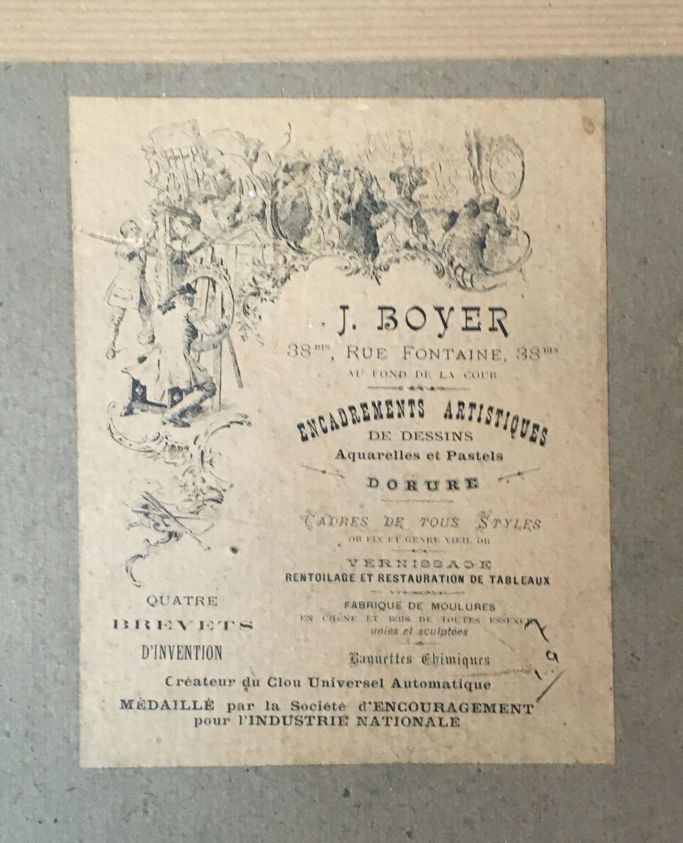 Table XIX - Family Portrait "Elegant in White Dress" - Frame