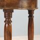 Half-moon console in walnut - Italy 19th century