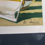 Paysage de provence lithographie signée à la main - Jean-Claude Quilici - 111/300