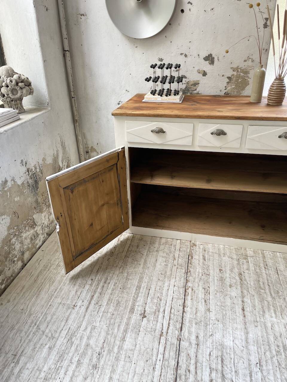 White patina sideboard craft furniture