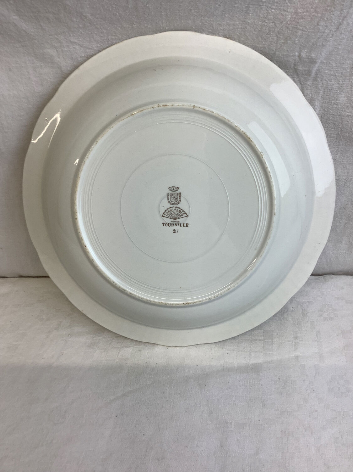 Vintage hollow dish made in France Digoin Sarreguemines