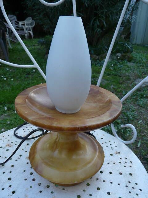 Alabaster table lamp