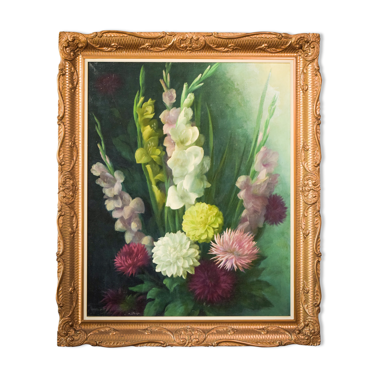 Radiant Flowers - Oil on Canvas
