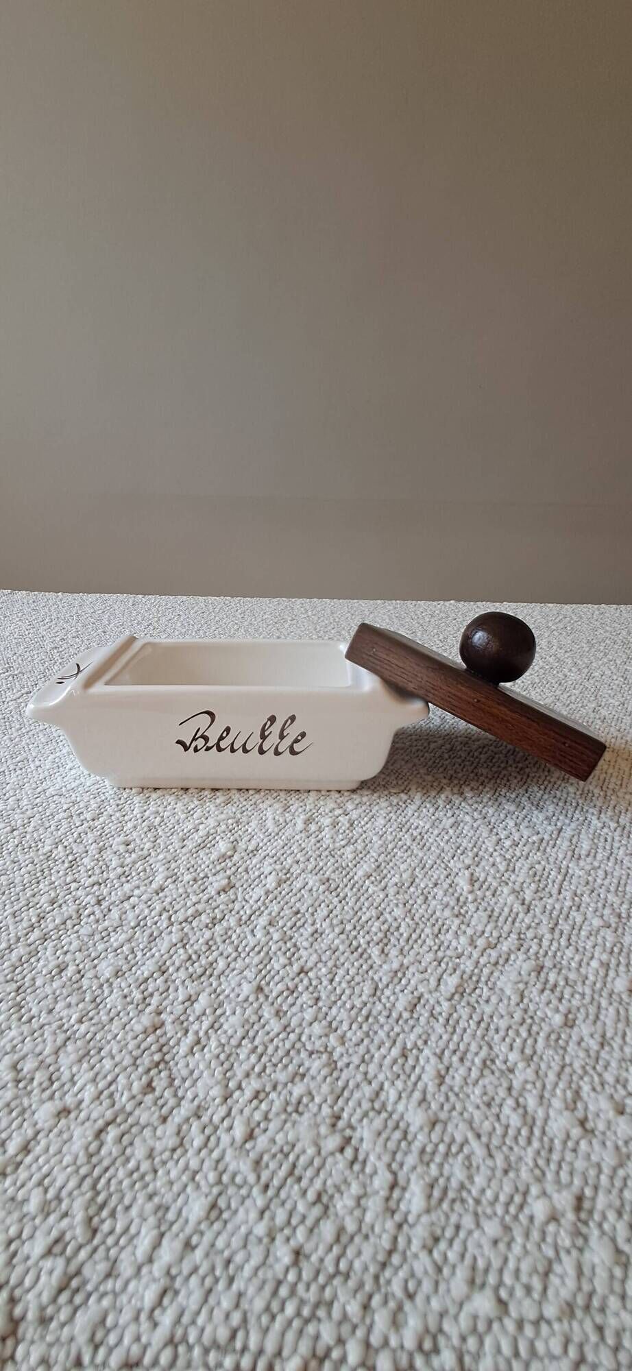 Vintage butter dish from the 1980s.