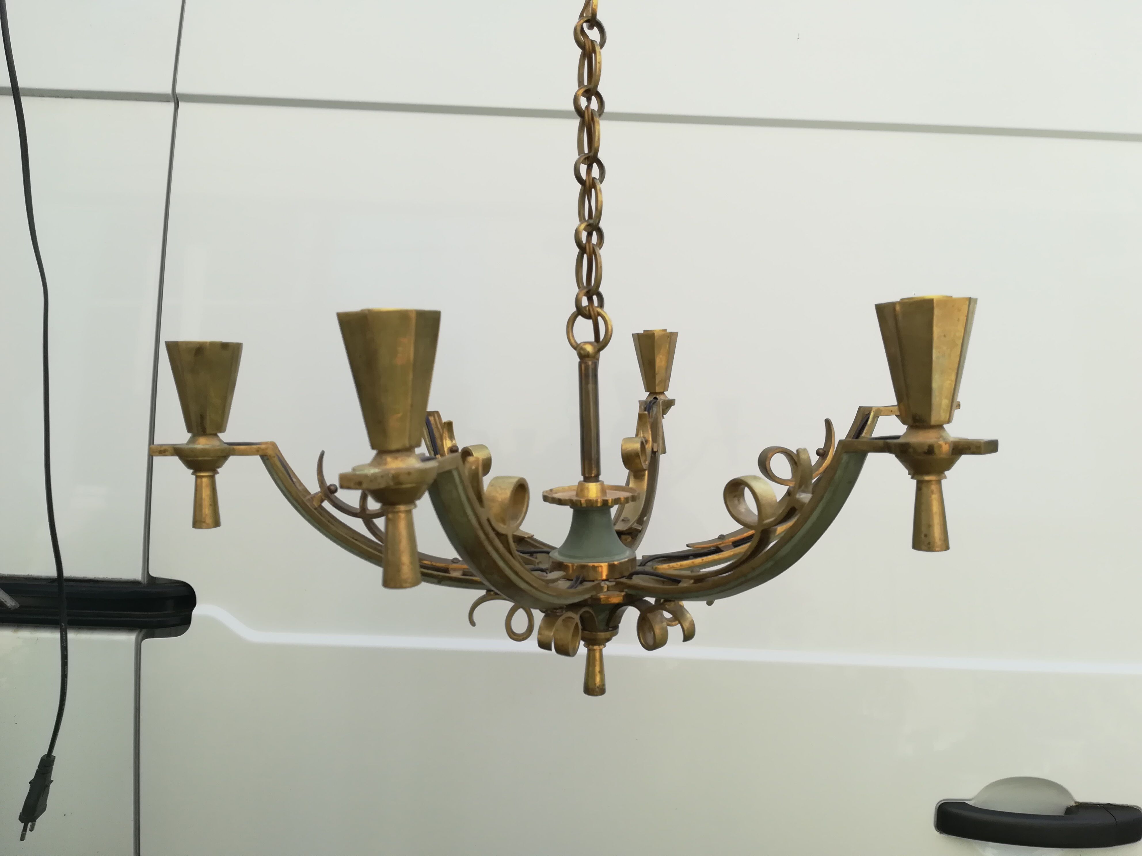 Bronze chandelier
