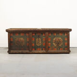 Antique Folk Art Painted bridal chest 1790