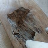 Small solid wood bench