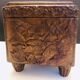 Carved wooden box