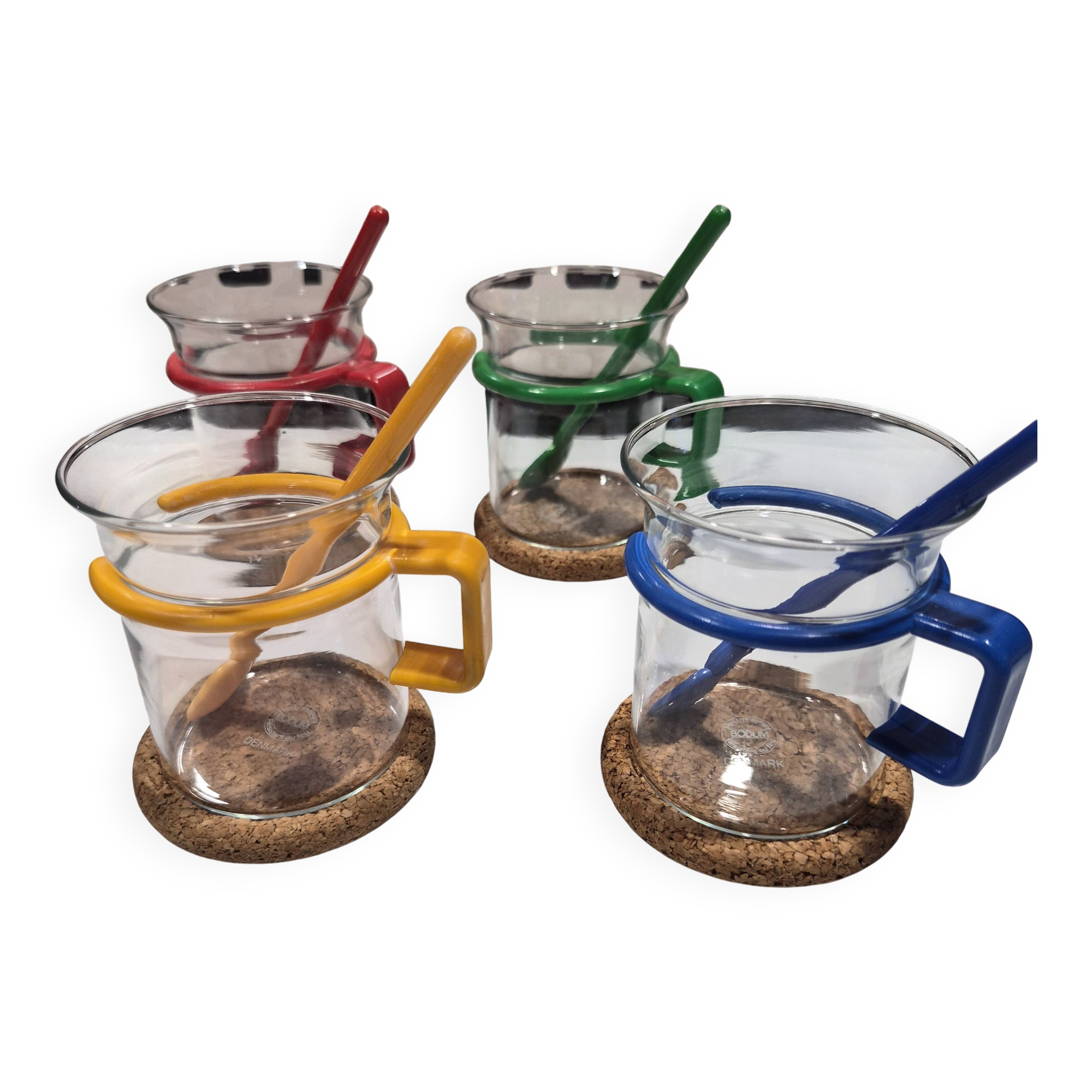 Set de 4 tasses "Bistro" - Bodum vintage, space age