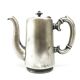 Hotel coffee pot, Eclecticism, silver-plated brass, Poland, 1920s.