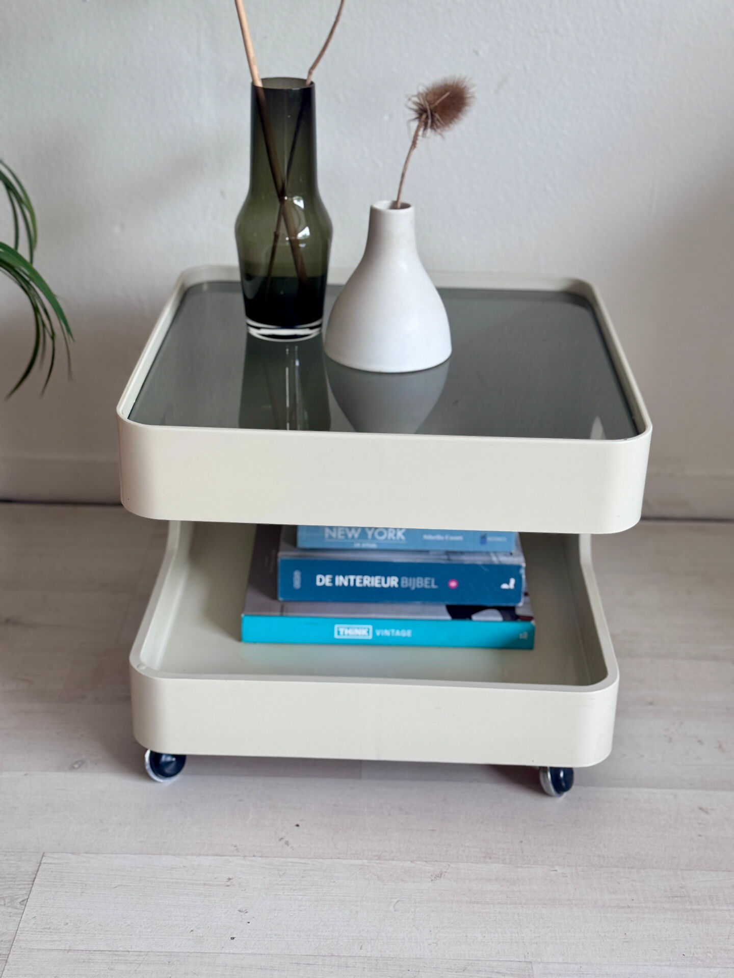 Vintage space age trolley coffee table Opal Mōbel 1970’s