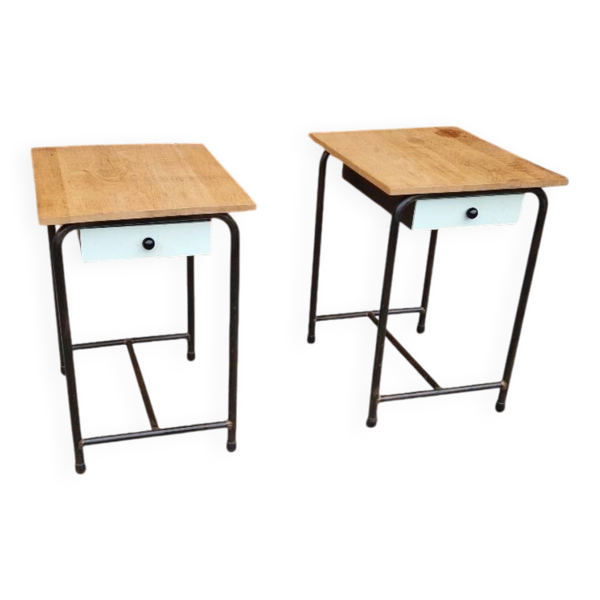 2 Tables de chevet vintage