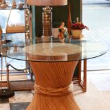 Vintage Mcguire bamboo table