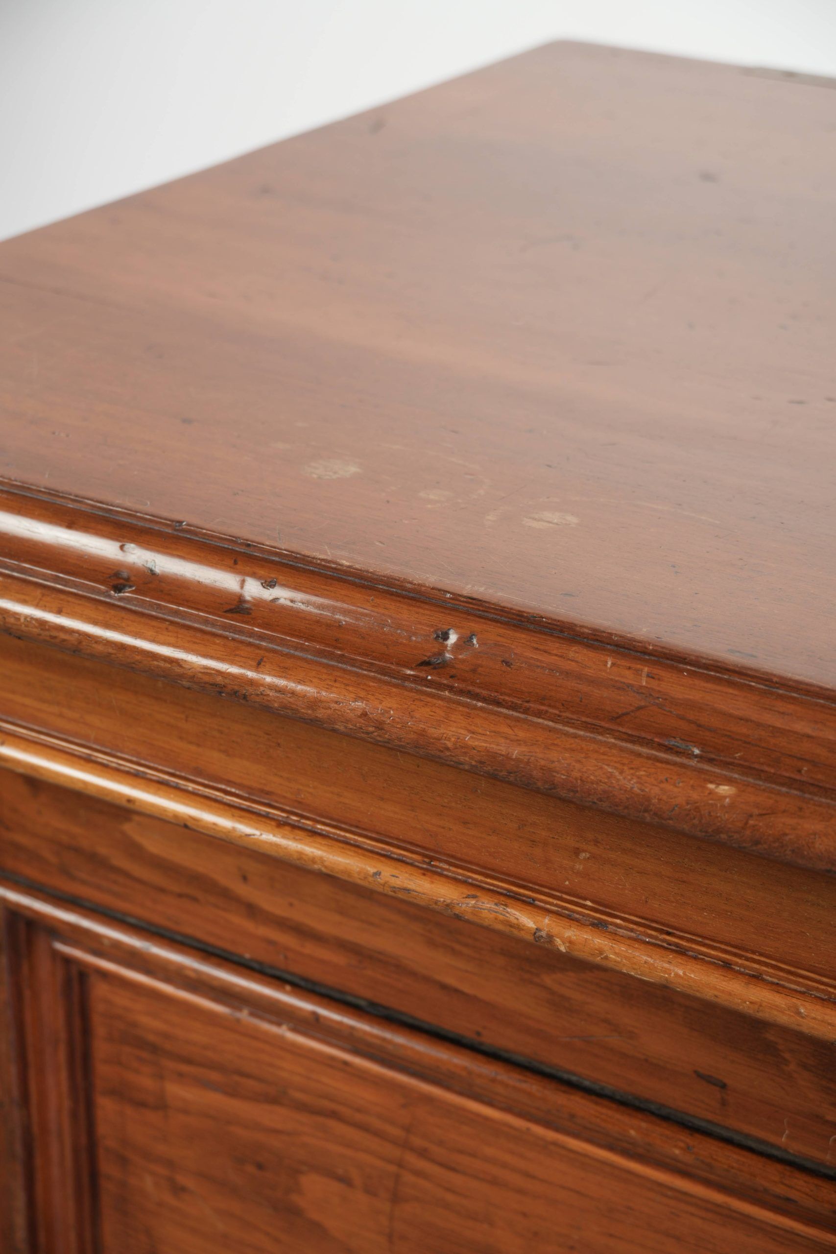 Large antique English shop counter / fabric counter from the 19th century