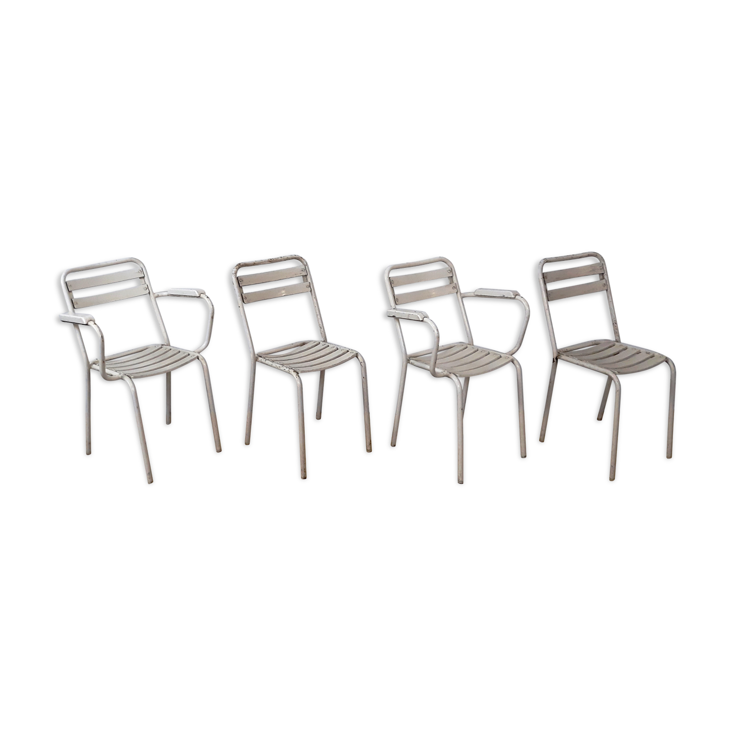 4 chairs and armchairs by Tolix