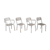 4 chaises et fauteuils Tolix