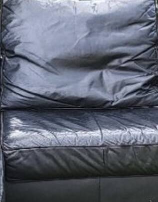 Ligne Roset leather corner sofa