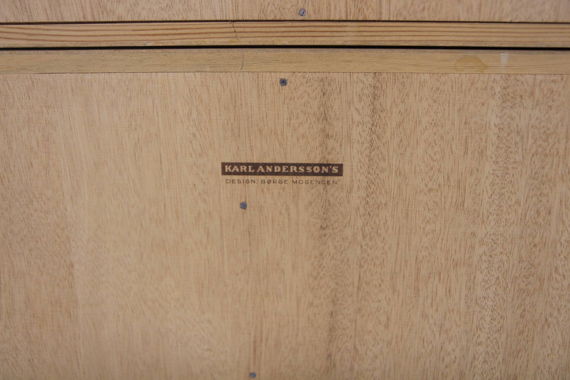 Scandinavian oak secretary Öresund, Børge Mogensen, Sweden, 1960
