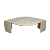Table basse œil en travertin 1970