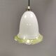Pendant lamp in multicolored glass. Probably Danish or Swedish from 1970s