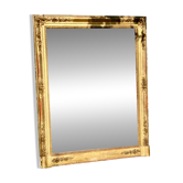 Grand miroir ancien doré à la feuille