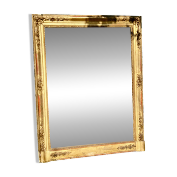 Large antique gilded mirror.