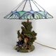 Ceramic lamp, dreamlike childhood – W. Schilder, Germany, c. 1970