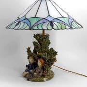 Ceramic lamp, dreamlike childhood – W. Schilder, Germany, c. 1970