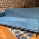 Sofa bed sofa bed, steel blue velvet (Made.com