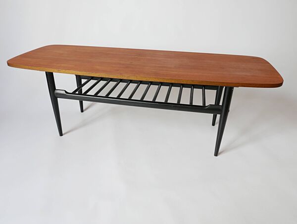 Table basse en teck scandinave 1970