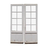 Pair of door d entree has small tiles