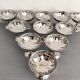 Lot de 11 coupes à glace années 60