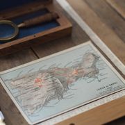 Carte ancienne de l’île de Capri – Italie – 1909 | Décoration murale v