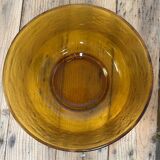 Vintage amber granite glass salad bowl