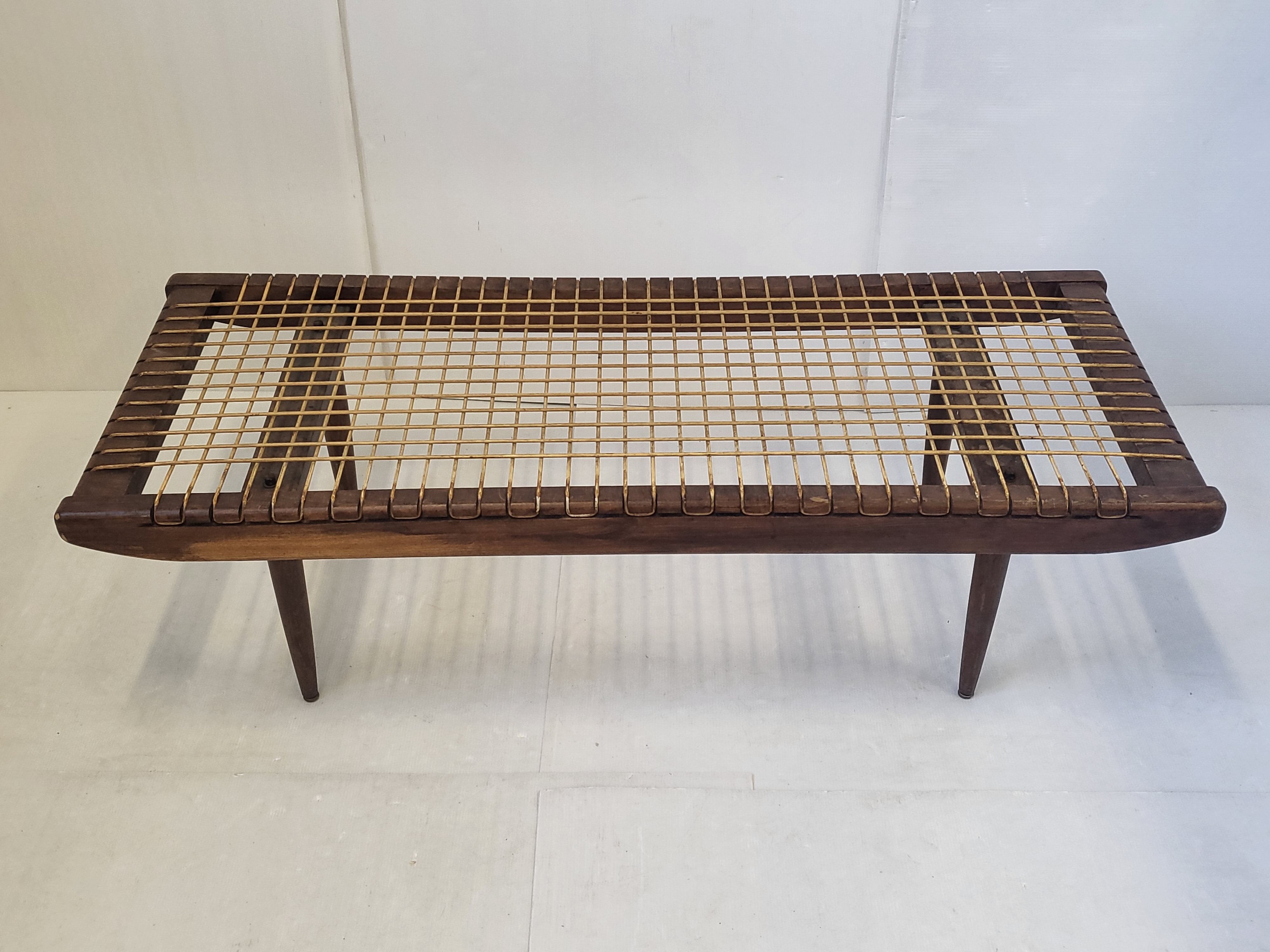 Vintage coffee table by Georges Tigien 1960