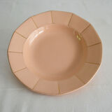 Assiettes creuses Digoin rose