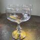 Set of 3 large blown glass champagne bowls