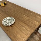 Pine farm table, spindle legs