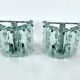 Set of two cut glass sconces by Zero Quattro, Italy 1970s