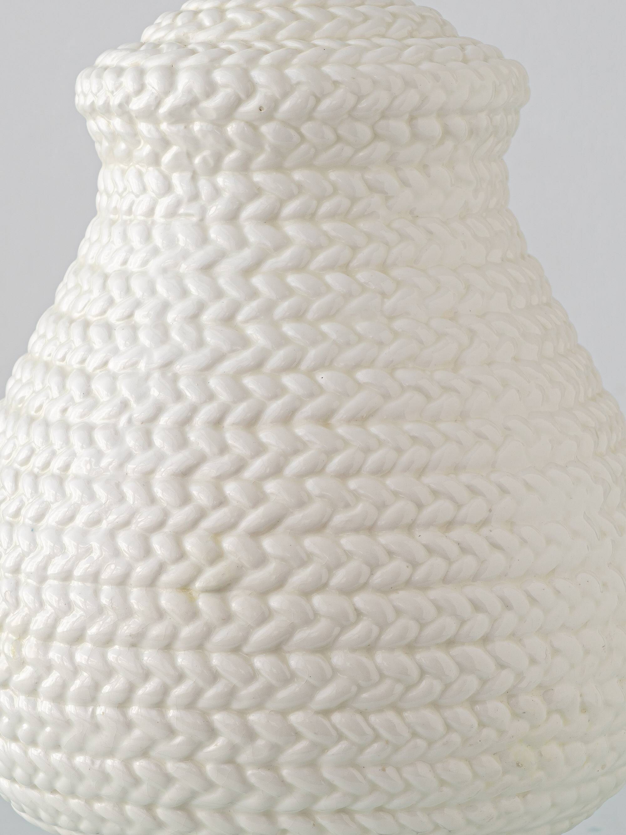 Coastal Table Lamp in Faux Wicker, Manises, Spain, 1960s, New Jute Shade