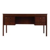 Oak wood desk by Domino Møbler Scandinavian design of the 1970s