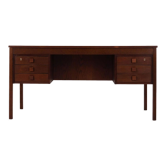 Bureau en bois de chêne par Domino Møbler design scandinave des années 1970
