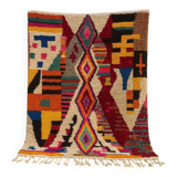 Moroccan Boujaad Rug – Handwoven Colourful Geometric Wool Carpet 150/250cm