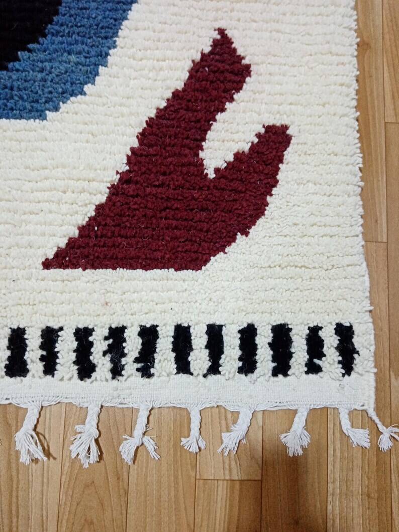 Traditional handmade Beni Ouarine rug 250cmx150cm