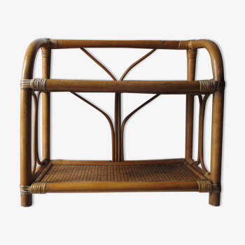 Rattan shelf