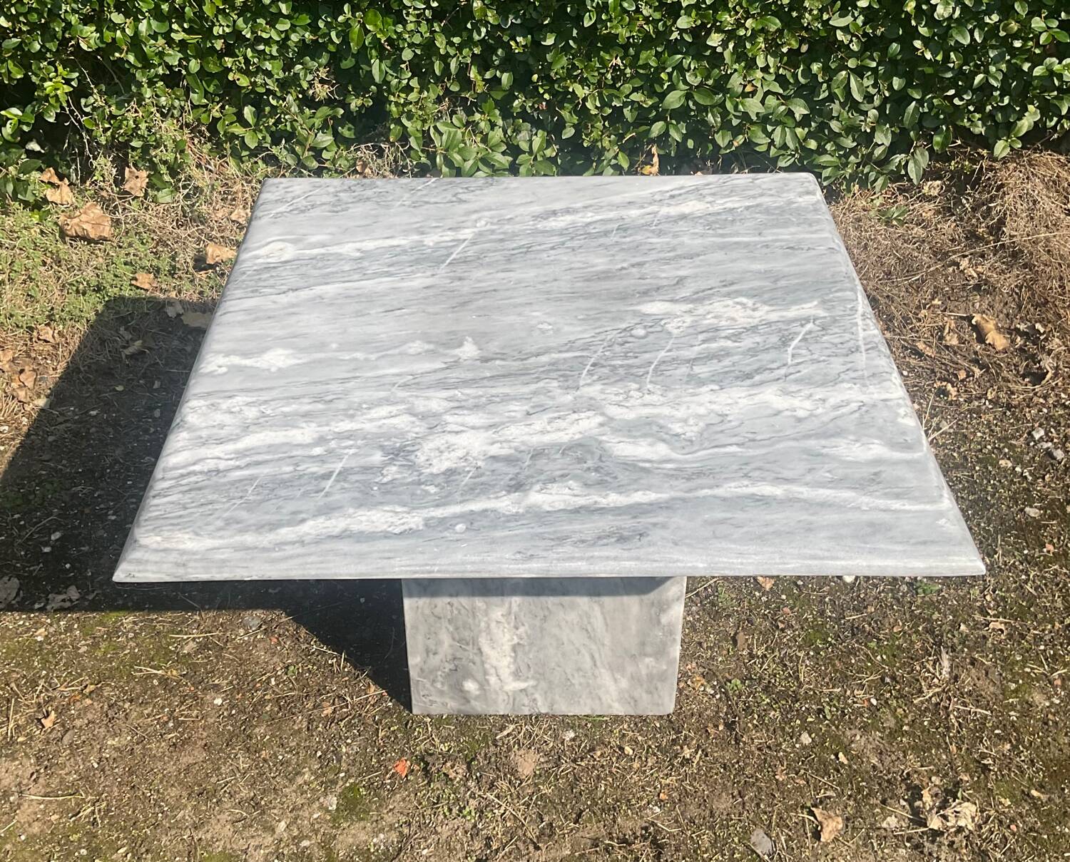 70s marble coffee table