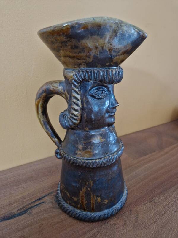 André Rozay (1913-1991) at La Borne - Anthropomorphic pitcher - In stoneware